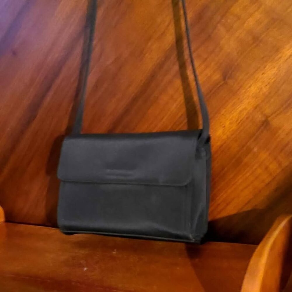 Vintage Black Polyester Purse